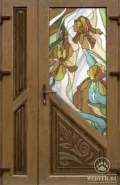 Декоративная витражная дверь-63