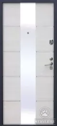 Стальная дверь с зеркалом-90