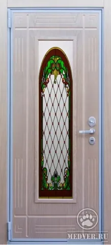 Декоративная витражная дверь-71