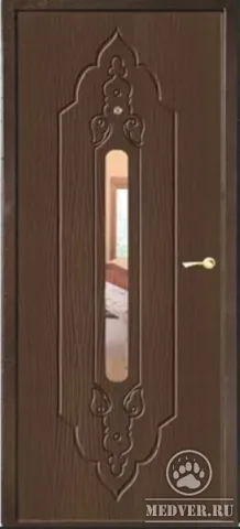 Стальная дверь с зеркалом-129