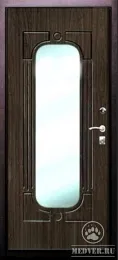 Стальная дверь с зеркалом-102