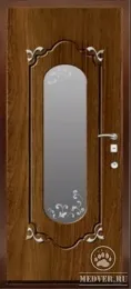 Стальная дверь с зеркалом-112