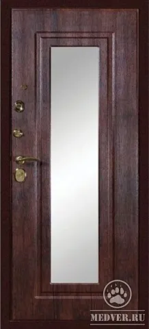 Стальная дверь с зеркалом-100