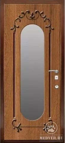 Стальная дверь с зеркалом-109